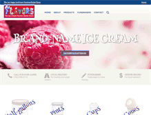 Tablet Screenshot of flavorsicecream.com